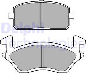 Delphi LP960 - Kit pastiglie freno, Freno a disco autozon.pro