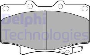 Delphi LP962 - Kit pastiglie freno, Freno a disco autozon.pro