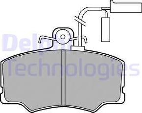 Delphi LP902 - Kit pastiglie freno, Freno a disco autozon.pro