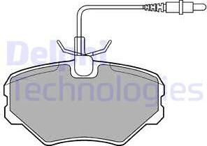 Delphi LP917 - Kit pastiglie freno, Freno a disco autozon.pro