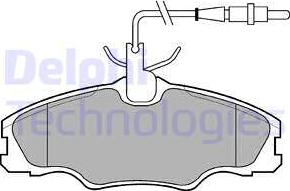 Delphi LP985 - Kit pastiglie freno, Freno a disco autozon.pro