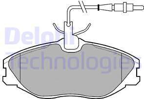 Delphi LP986 - Kit pastiglie freno, Freno a disco autozon.pro