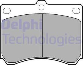 Delphi LP935 - Kit pastiglie freno, Freno a disco autozon.pro