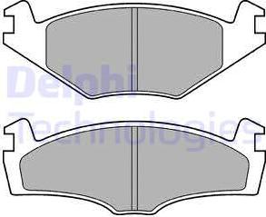 Delphi LP979 - Kit pastiglie freno, Freno a disco autozon.pro