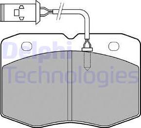 Delphi LP970 - Kit pastiglie freno, Freno a disco autozon.pro