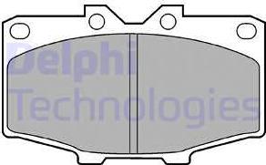 Delphi LP448 - Kit pastiglie freno, Freno a disco autozon.pro