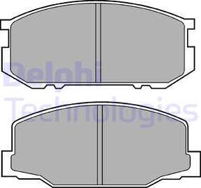 Delphi LP456 - Kit pastiglie freno, Freno a disco autozon.pro