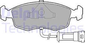 Delphi LP457 - Kit pastiglie freno, Freno a disco autozon.pro