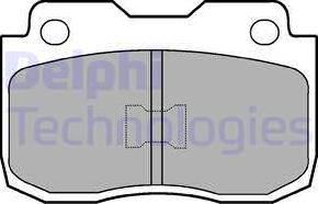 Delphi LP463 - Kit pastiglie freno, Freno a disco autozon.pro