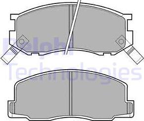 Delphi LP409 - Kit pastiglie freno, Freno a disco autozon.pro