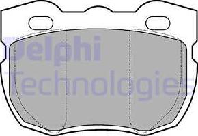 Delphi LP481 - Kit pastiglie freno, Freno a disco autozon.pro