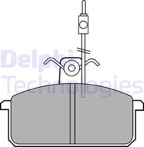 Delphi LP436 - Kit pastiglie freno, Freno a disco autozon.pro