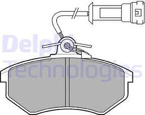 Delphi LP431 - Kit pastiglie freno, Freno a disco autozon.pro