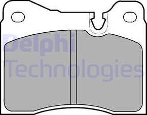 Delphi LP428 - Kit pastiglie freno, Freno a disco autozon.pro