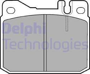 Delphi LP427 - Kit pastiglie freno, Freno a disco autozon.pro