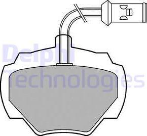 Delphi LP475 - Kit pastiglie freno, Freno a disco autozon.pro