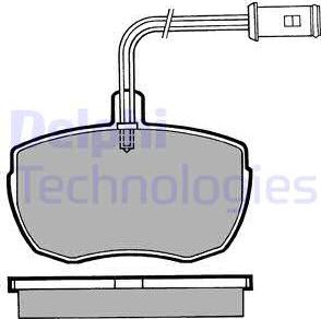 Delphi LP471 - Kit pastiglie freno, Freno a disco autozon.pro