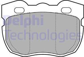 Delphi LP599 - Kit pastiglie freno, Freno a disco autozon.pro