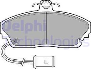 Delphi LP559 - Kit pastiglie freno, Freno a disco autozon.pro