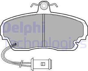 Delphi LP558 - Kit pastiglie freno, Freno a disco autozon.pro