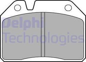 Delphi LP55 - Kit pastiglie freno, Freno a disco autozon.pro