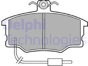 Delphi LP569 - Kit pastiglie freno, Freno a disco autozon.pro