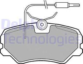 Delphi LP564 - Kit pastiglie freno, Freno a disco autozon.pro