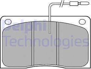 Delphi LP568 - Kit pastiglie freno, Freno a disco autozon.pro