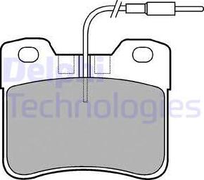 Delphi LP563 - Kit pastiglie freno, Freno a disco autozon.pro