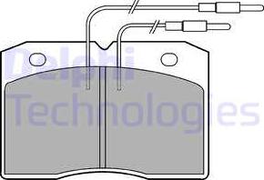 Delphi LP501 - Kit pastiglie freno, Freno a disco autozon.pro