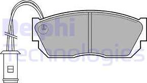 Delphi LP519 - Kit pastiglie freno, Freno a disco autozon.pro