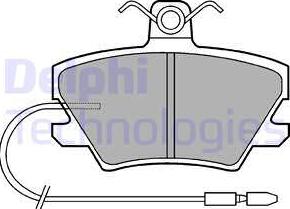 Delphi LP518 - Kit pastiglie freno, Freno a disco autozon.pro