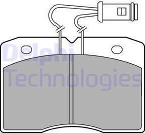 Delphi LP580 - Kit pastiglie freno, Freno a disco autozon.pro