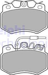 Delphi LP536 - Kit pastiglie freno, Freno a disco autozon.pro