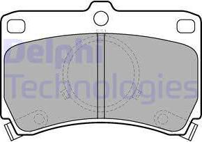 Delphi LP531 - Kit pastiglie freno, Freno a disco autozon.pro