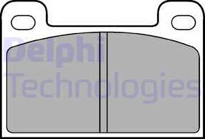 Delphi LP537 - Kit pastiglie freno, Freno a disco autozon.pro