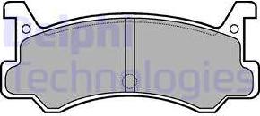 Delphi LP521 - Kit pastiglie freno, Freno a disco autozon.pro