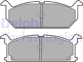 Delphi LP528 - Kit pastiglie freno, Freno a disco autozon.pro