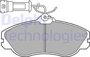 Delphi LP579 - Kit pastiglie freno, Freno a disco autozon.pro