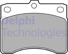 Delphi LP578 - Kit pastiglie freno, Freno a disco autozon.pro