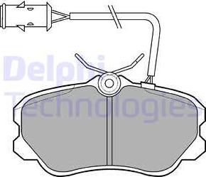 Delphi LP693 - Kit pastiglie freno, Freno a disco autozon.pro