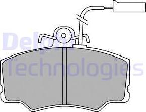 Delphi LP692 - Kit pastiglie freno, Freno a disco autozon.pro