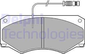 Delphi LP697 - Kit pastiglie freno, Freno a disco autozon.pro