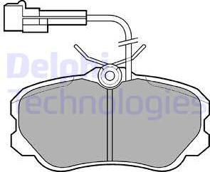 Delphi LP644 - Kit pastiglie freno, Freno a disco autozon.pro