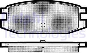 Delphi LP641 - Kit pastiglie freno, Freno a disco autozon.pro