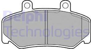 Delphi LP643 - Kit pastiglie freno, Freno a disco autozon.pro