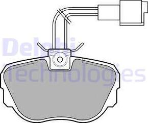 Delphi LP647 - Kit pastiglie freno, Freno a disco autozon.pro