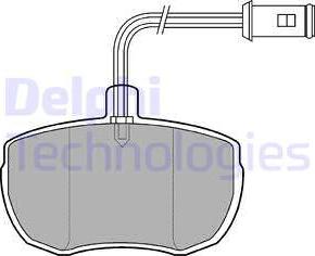 Delphi LP651 - Kit pastiglie freno, Freno a disco autozon.pro