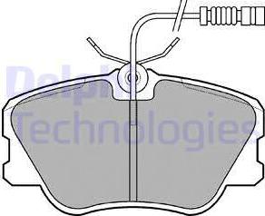 Delphi LP608 - Kit pastiglie freno, Freno a disco autozon.pro