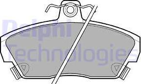 Delphi LP618 - Kit pastiglie freno, Freno a disco autozon.pro